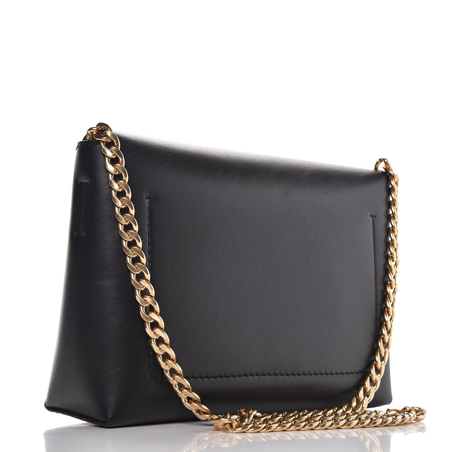 Eco Alter Nappa Popper Shoulder Bag Black