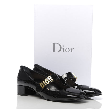 Christian Dior Patent Baby-D Ballet Pumps 39 Black 9 of 9