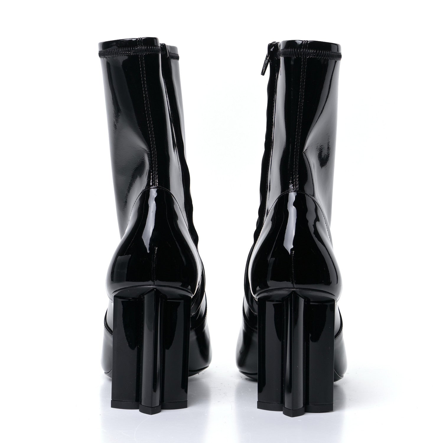 Louis Vuitton Patent Silhouette Ankle Boots 40 Black 5 of 7