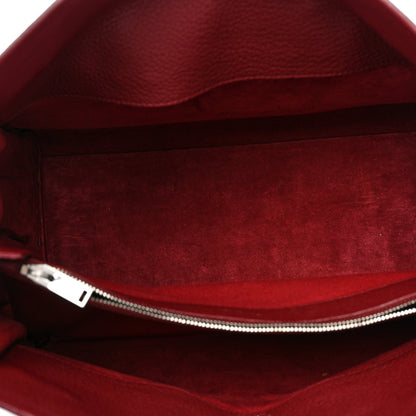 Saint Laurent Grained Calfskin Small Supple Sac De Jour Dark Pallisandre 5 of 9