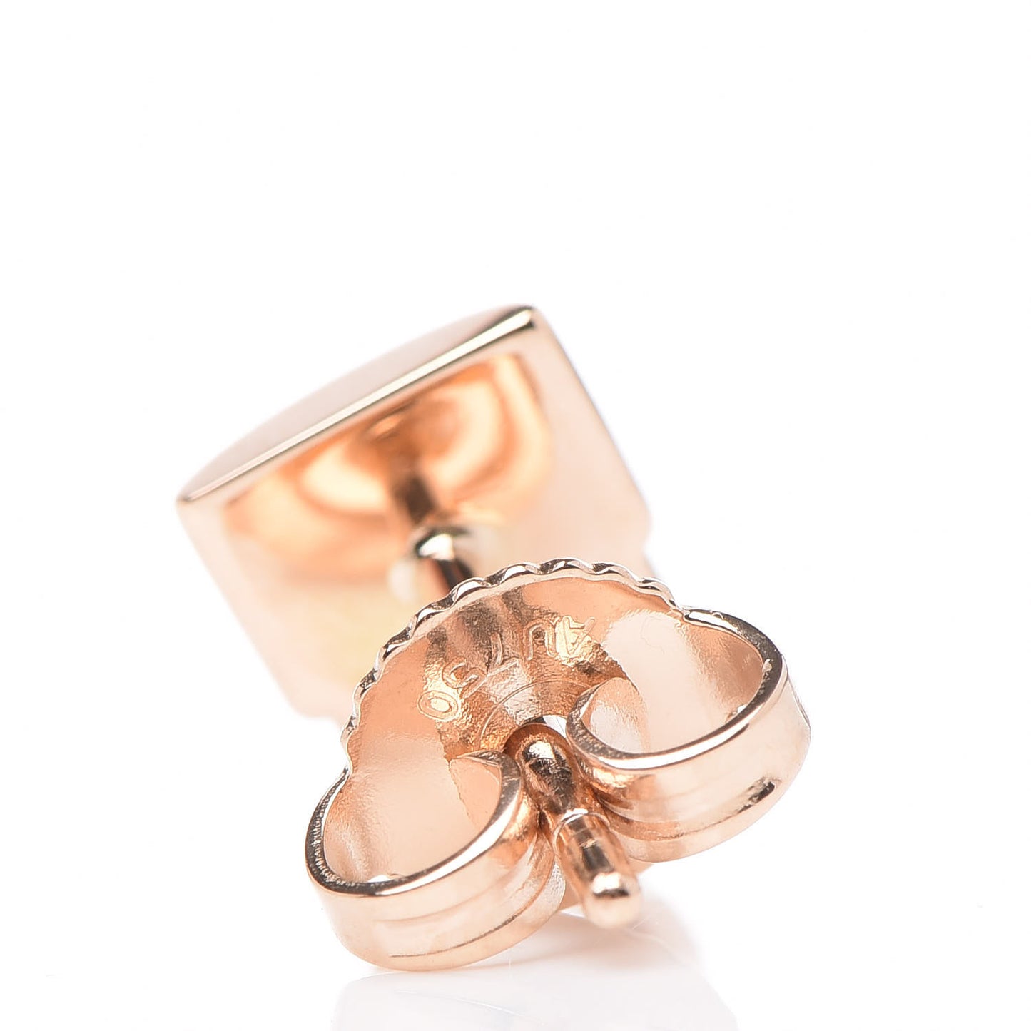 18K Rose Gold Mini Lock Earrings