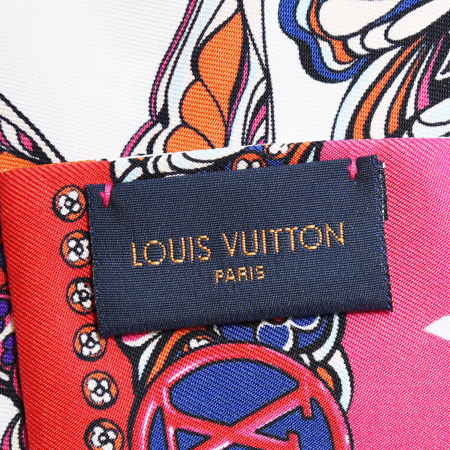 Louis Vuitton Silk Monogram World Of Love Bandeau White 5 of 5