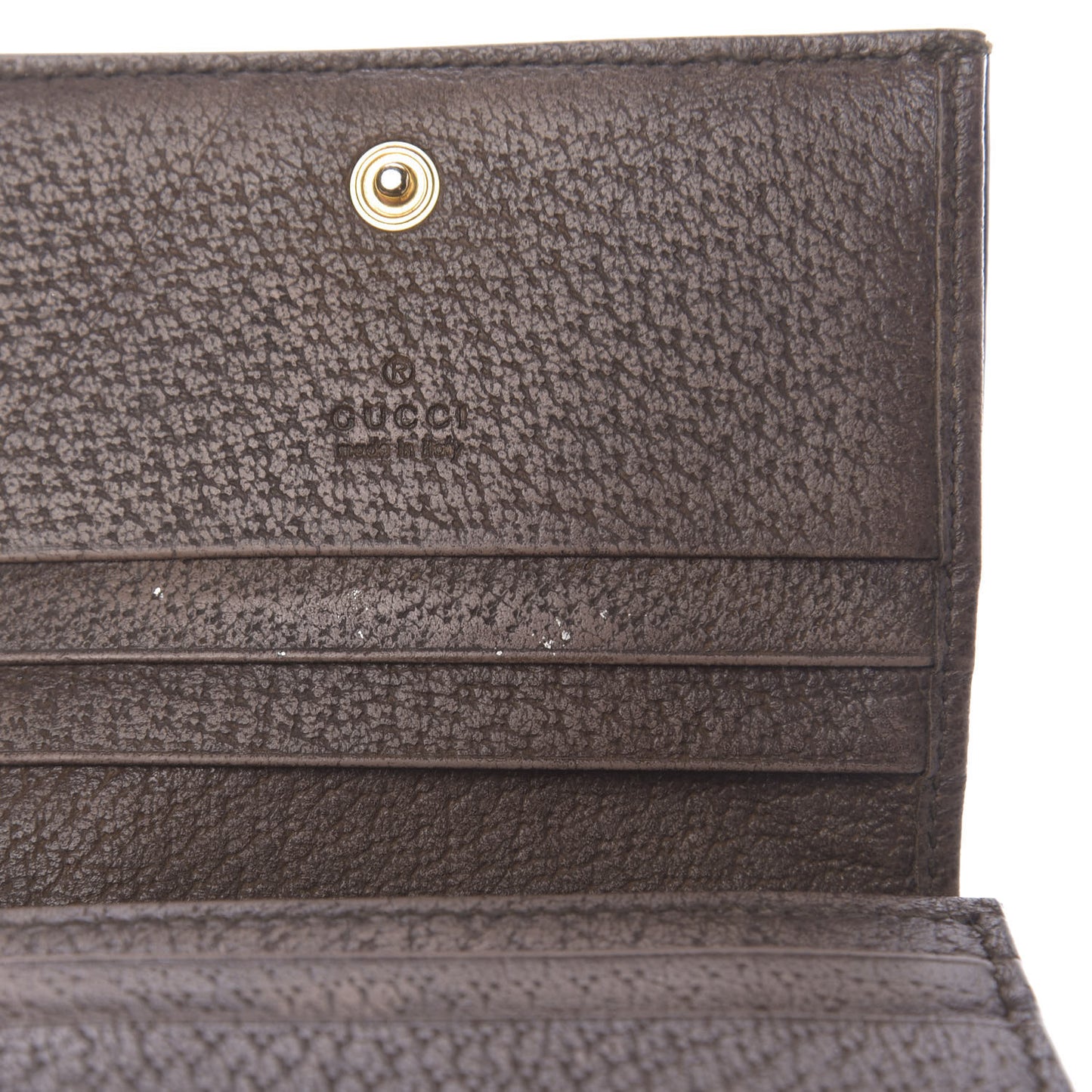 GG Supreme Monogram Web Ophidia Card Case Beige New Acero