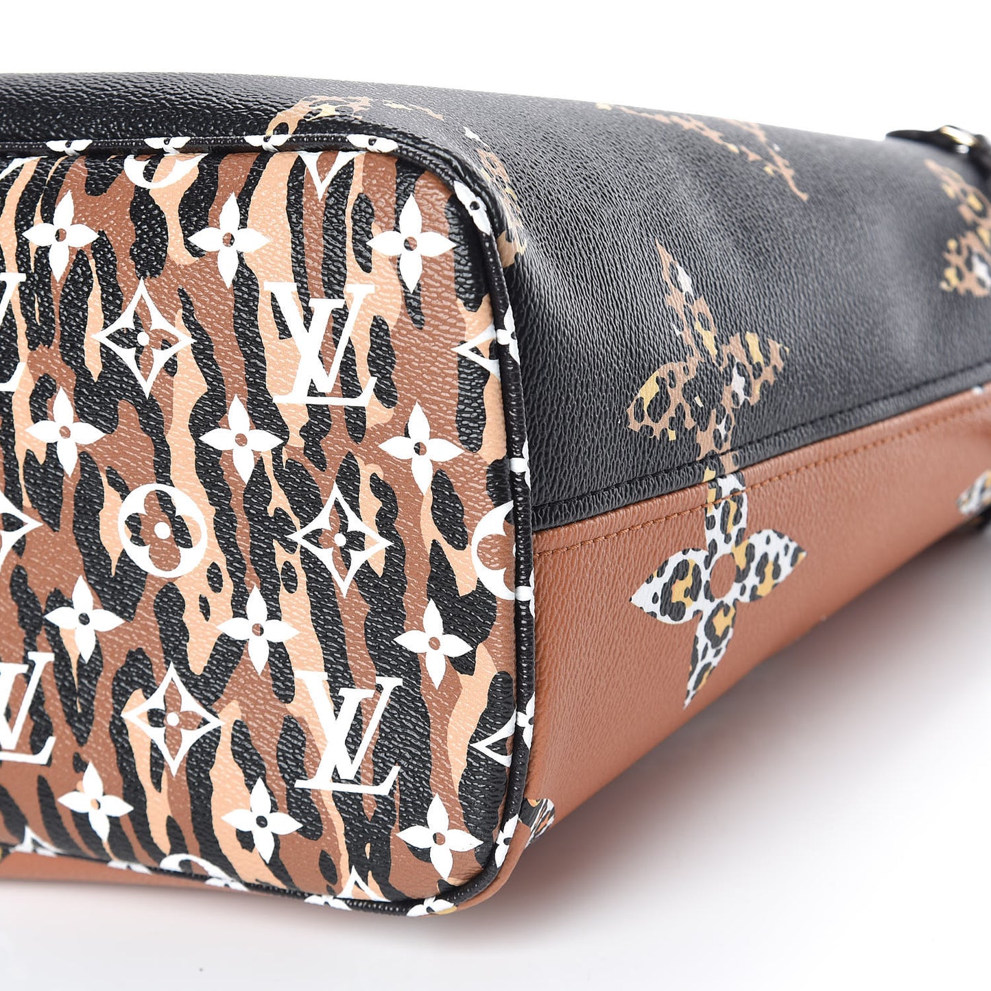 Monogram Giant Jungle Neverfull MM Black