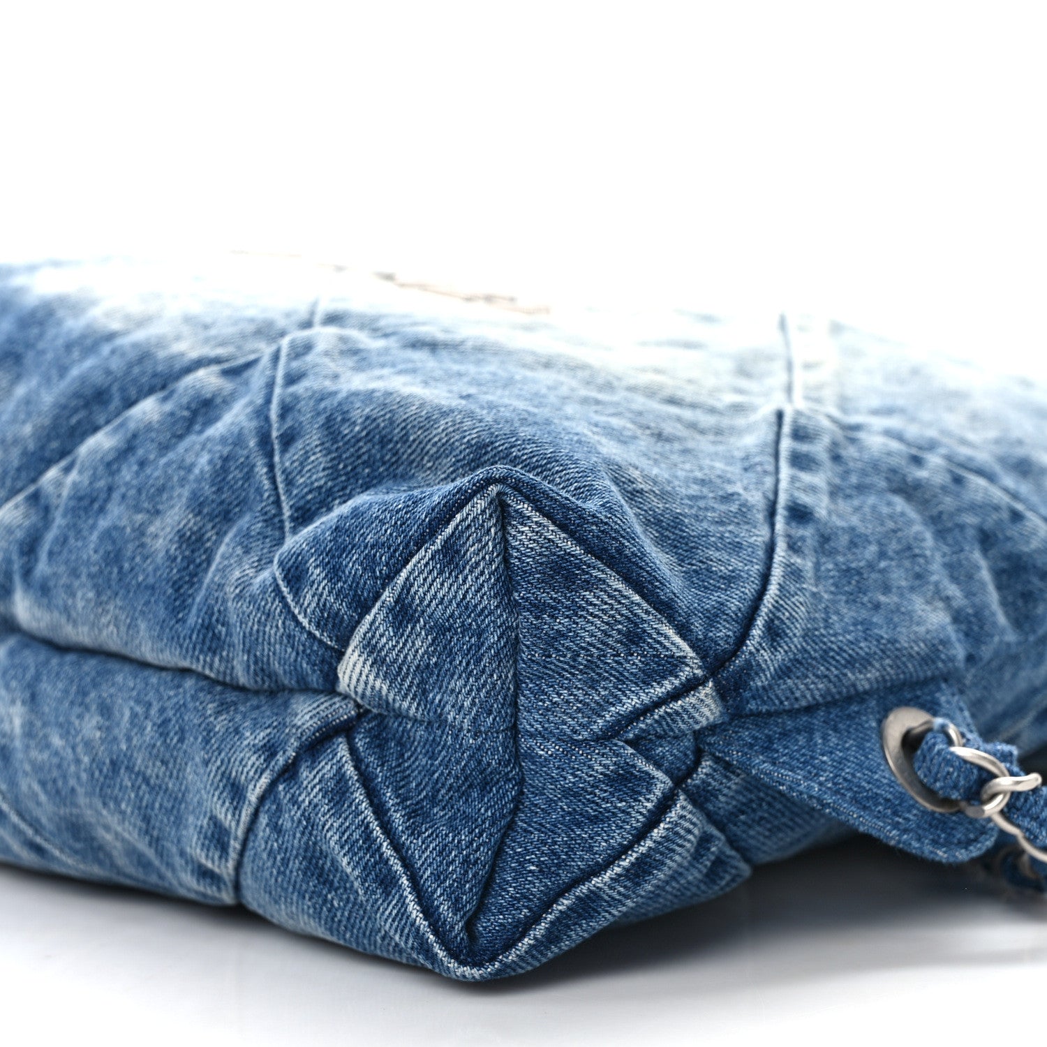 Chanel Denim Quilted Chanel 22 Backpack Blue 10 of 14