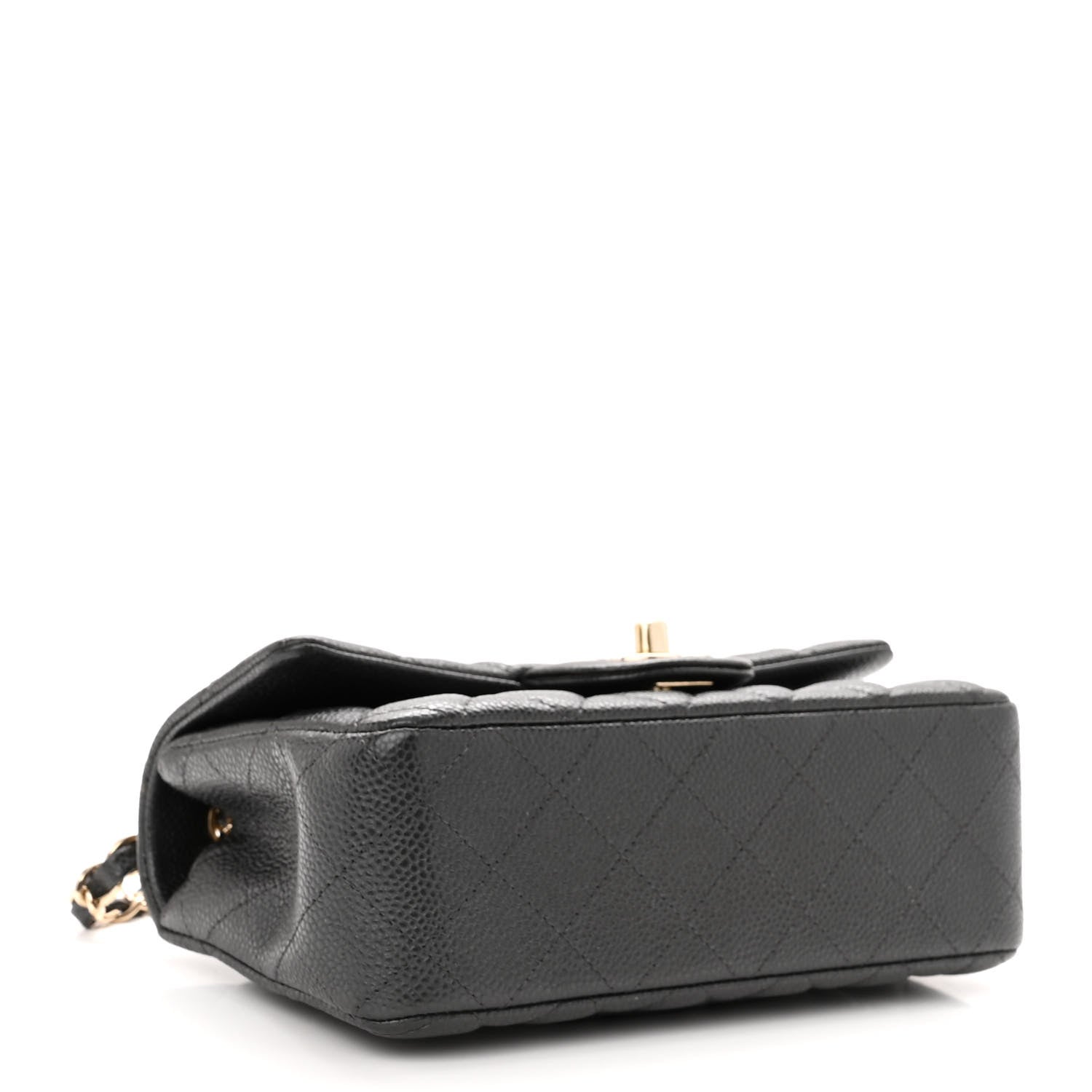 Chanel Caviar Quilted Mini Rectangular Flap Dark Grey 4 of 11