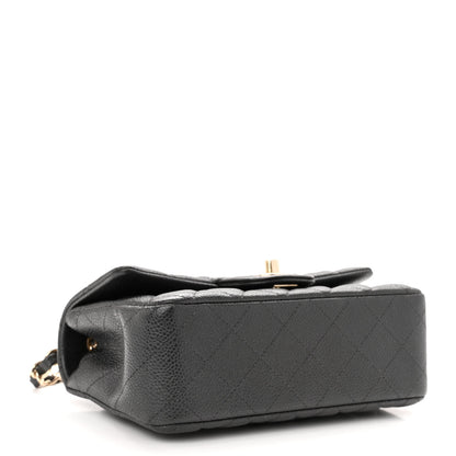 Chanel Caviar Quilted Mini Rectangular Flap Dark Grey 4 of 11