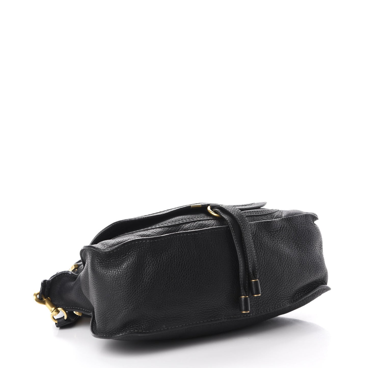 Calfskin Medium Marcie Satchel Black