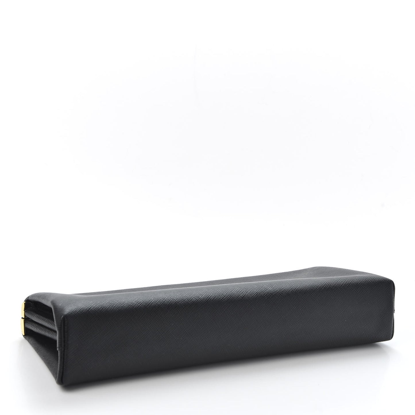 Saffiano Frame Clutch Black