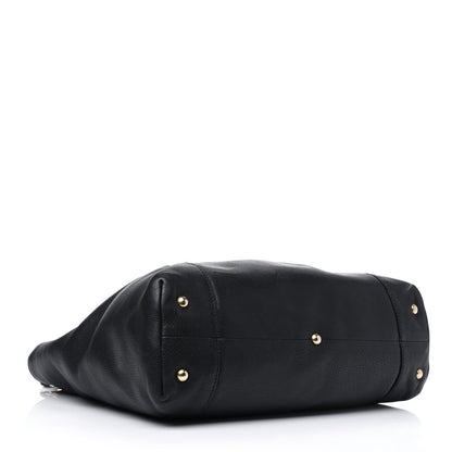 Gucci Pebbled Calfskin Medium Twill Tote Black 3 of 34