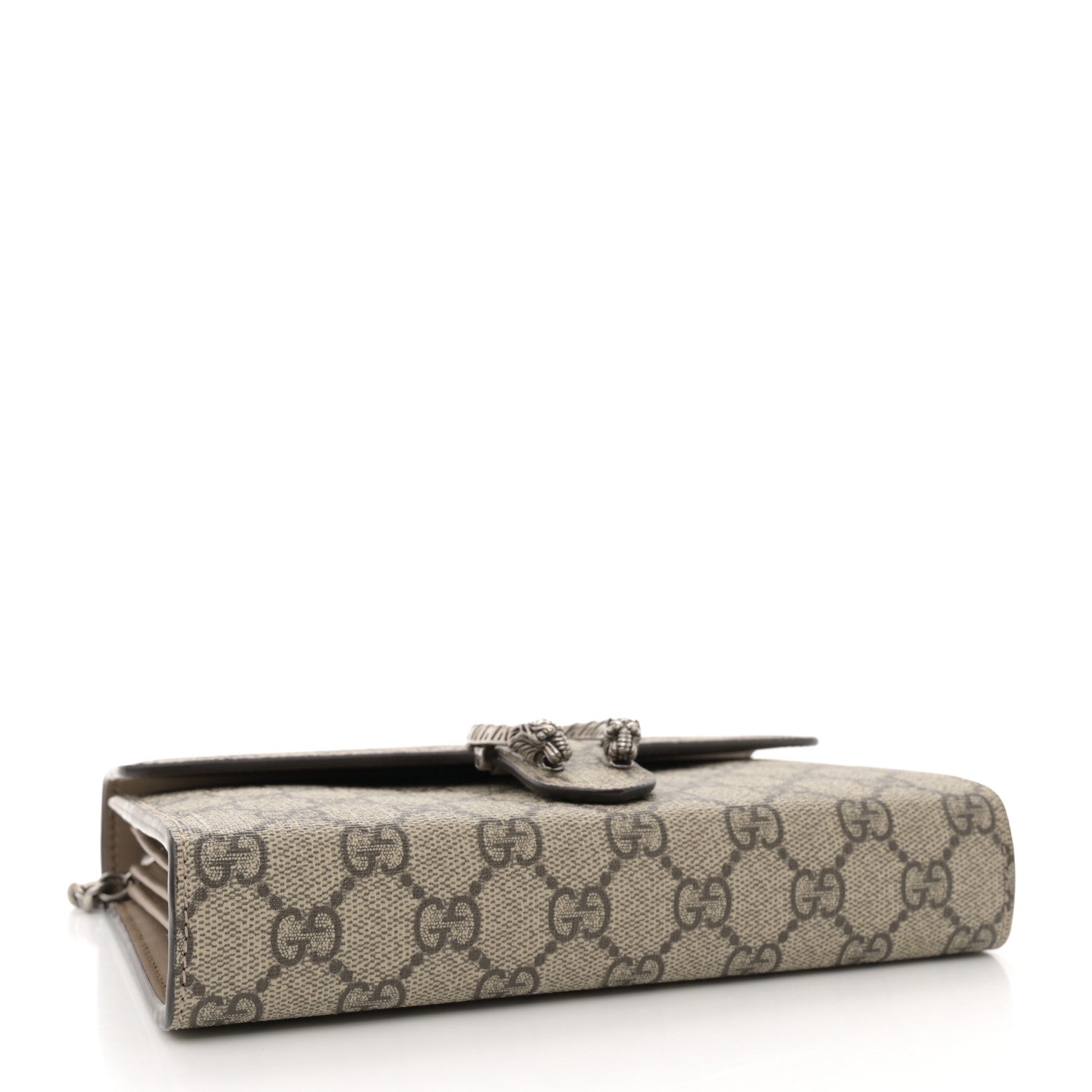 Gucci GG Supreme Monogram Mini Dionysus Chain Wallet Beige Taupe 4 of 13