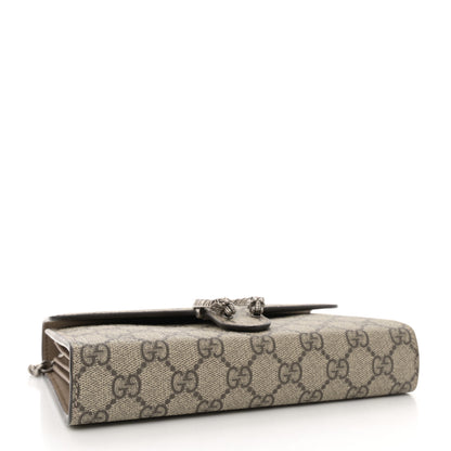 Gucci GG Supreme Monogram Mini Dionysus Chain Wallet Beige Taupe 4 of 13