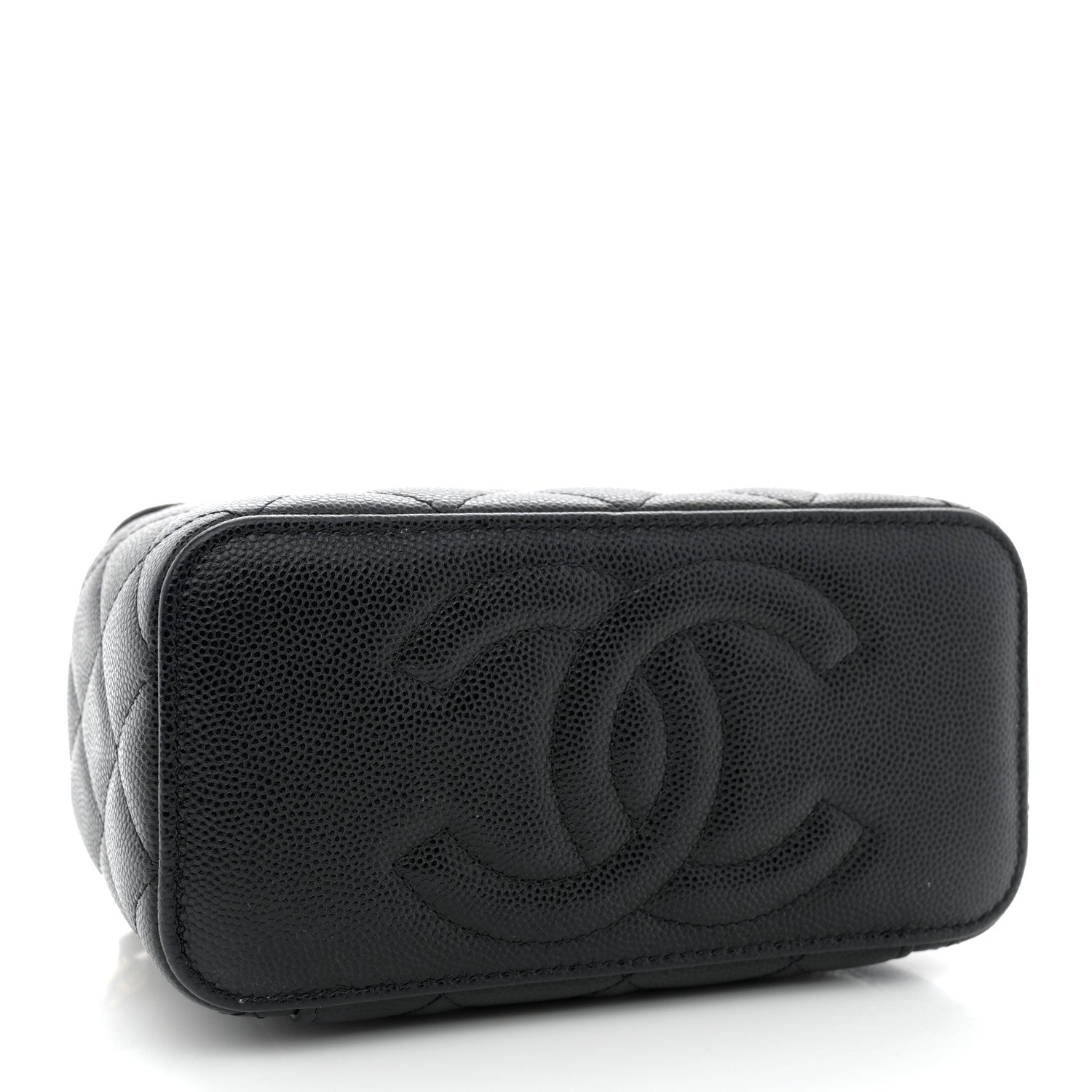 Chanel Caviar Quilted Small Vanity Case With Chain Black 4 of 14