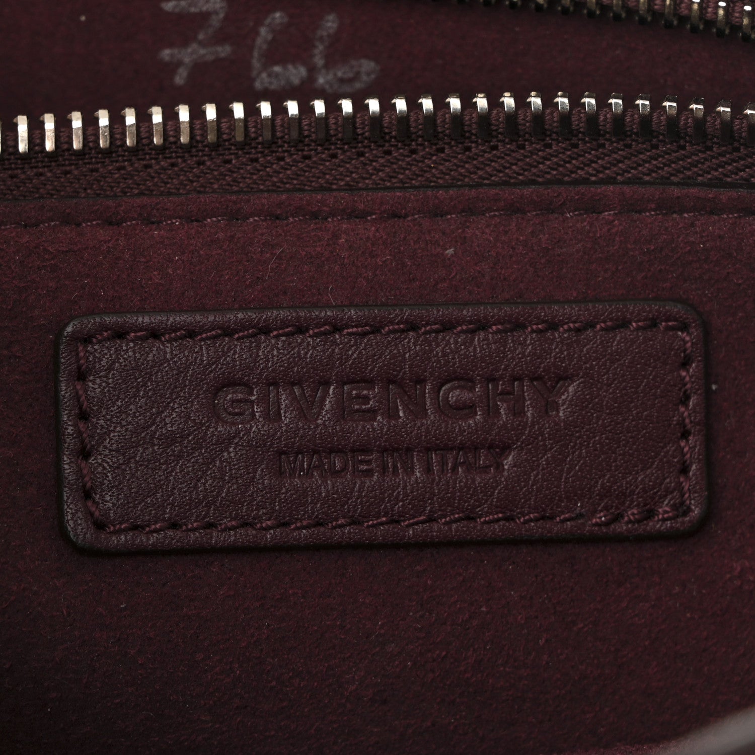 Givenchy Grained Calfskin Small Shark Lock Satchel Burgundy 10 of 19