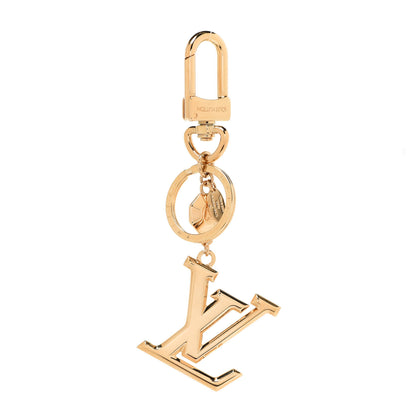 Louis Vuitton LV Facettes Bag Charm Key Holder Gold 1 of 5
