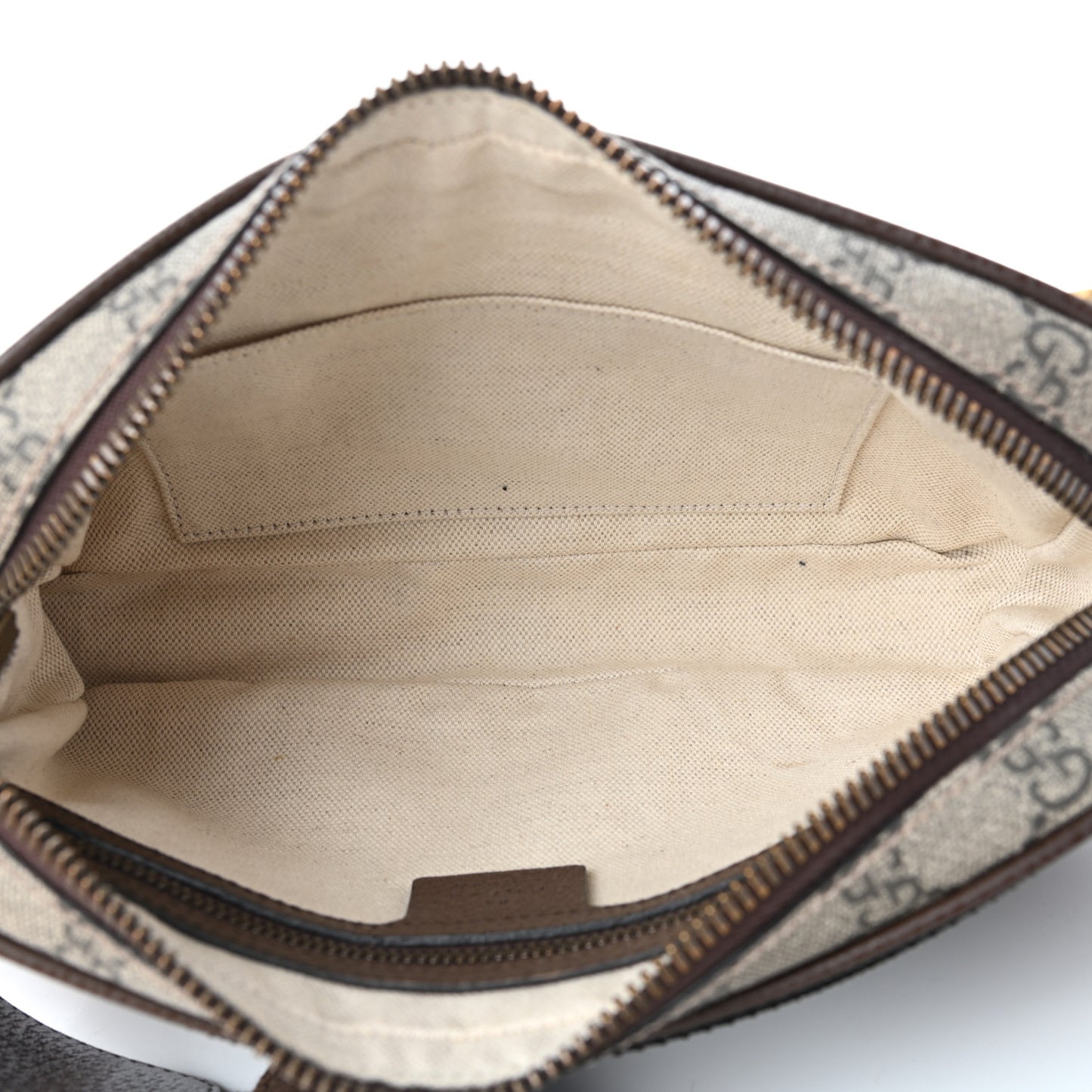 Soft GG Supreme Monogram Medium Ophidia Belt Bag Dark Brown