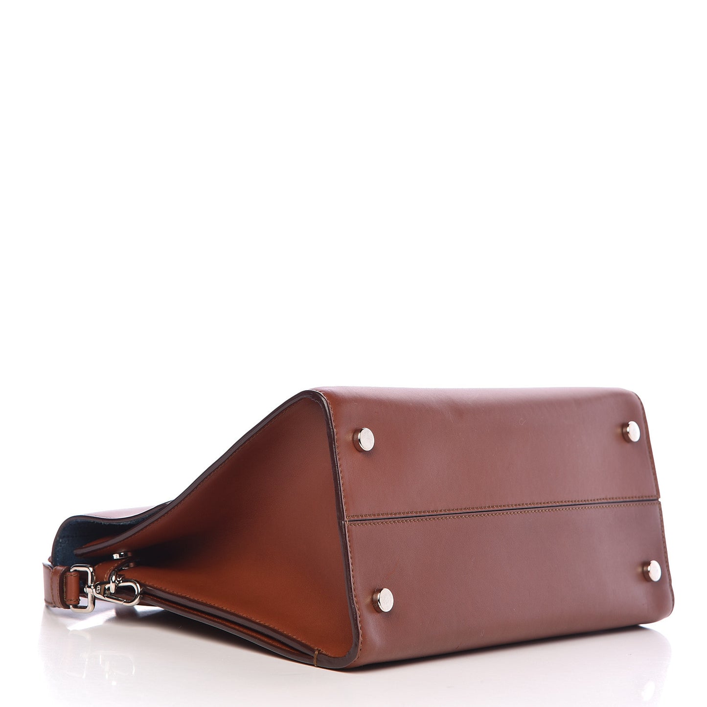 Smooth Calfskin Medium Diorever Flap Brown