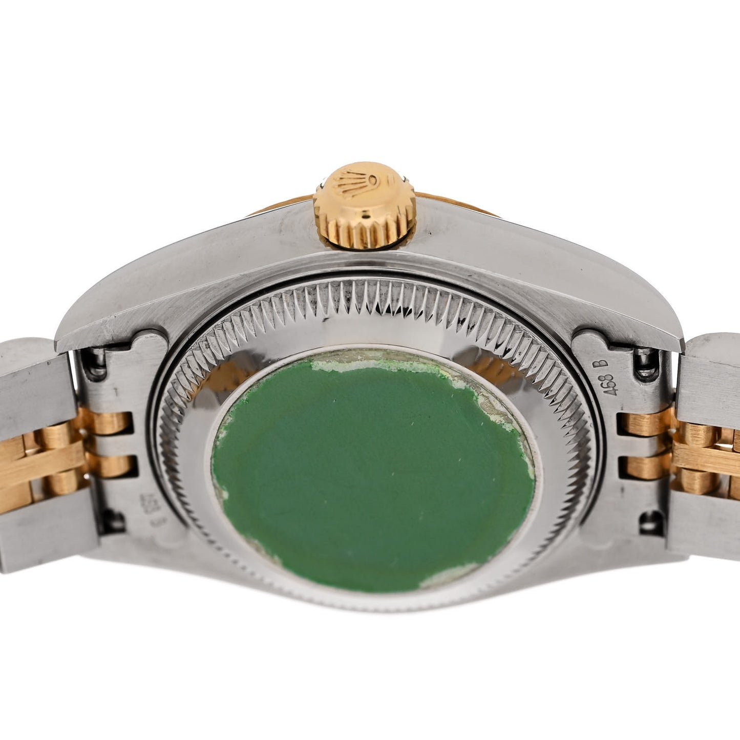 Stainless Steel 18K Yellow Gold 26mm Oyster Perpetual Datejust Watch White Pyramid Roman 79173