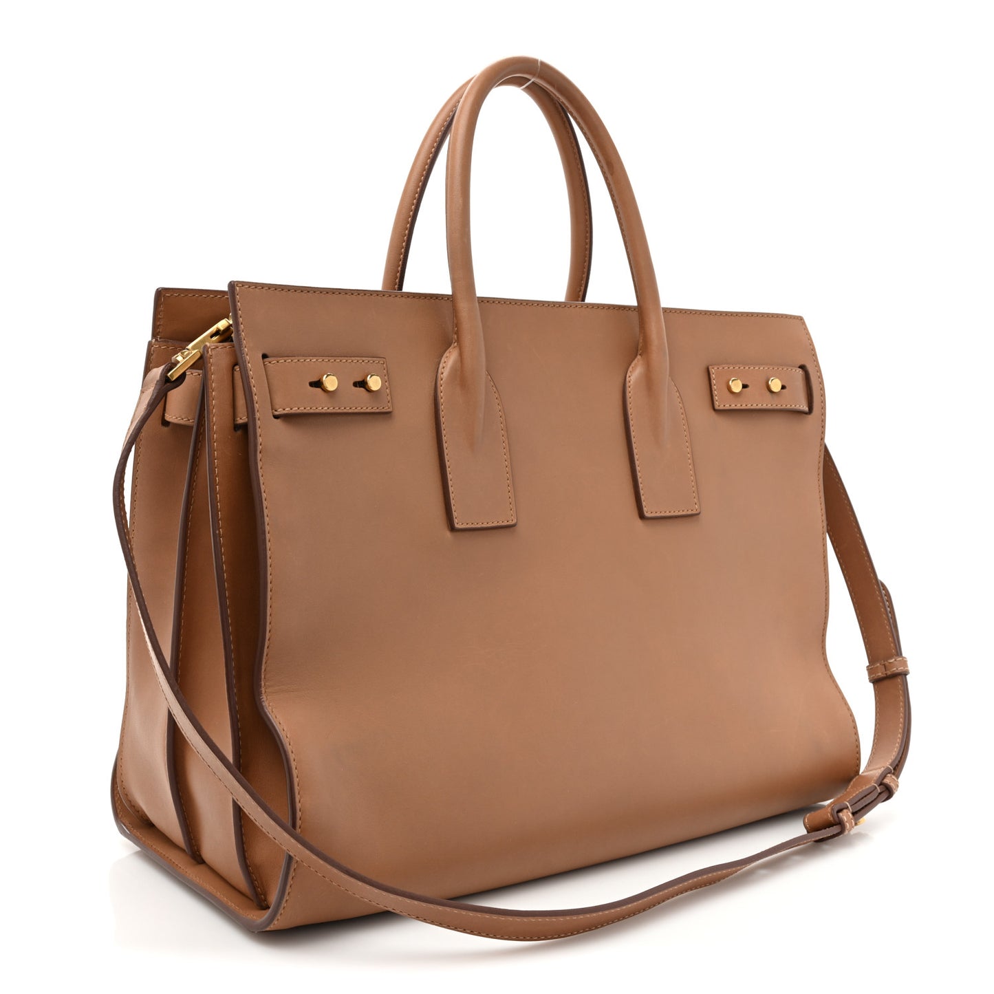 Smooth Calfskin Medium Supple Sac De Jour Brown