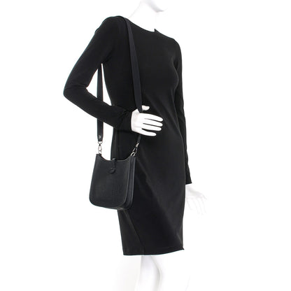 Hermes Taurillon Clemence Evelyne TPM Black 2 of 8