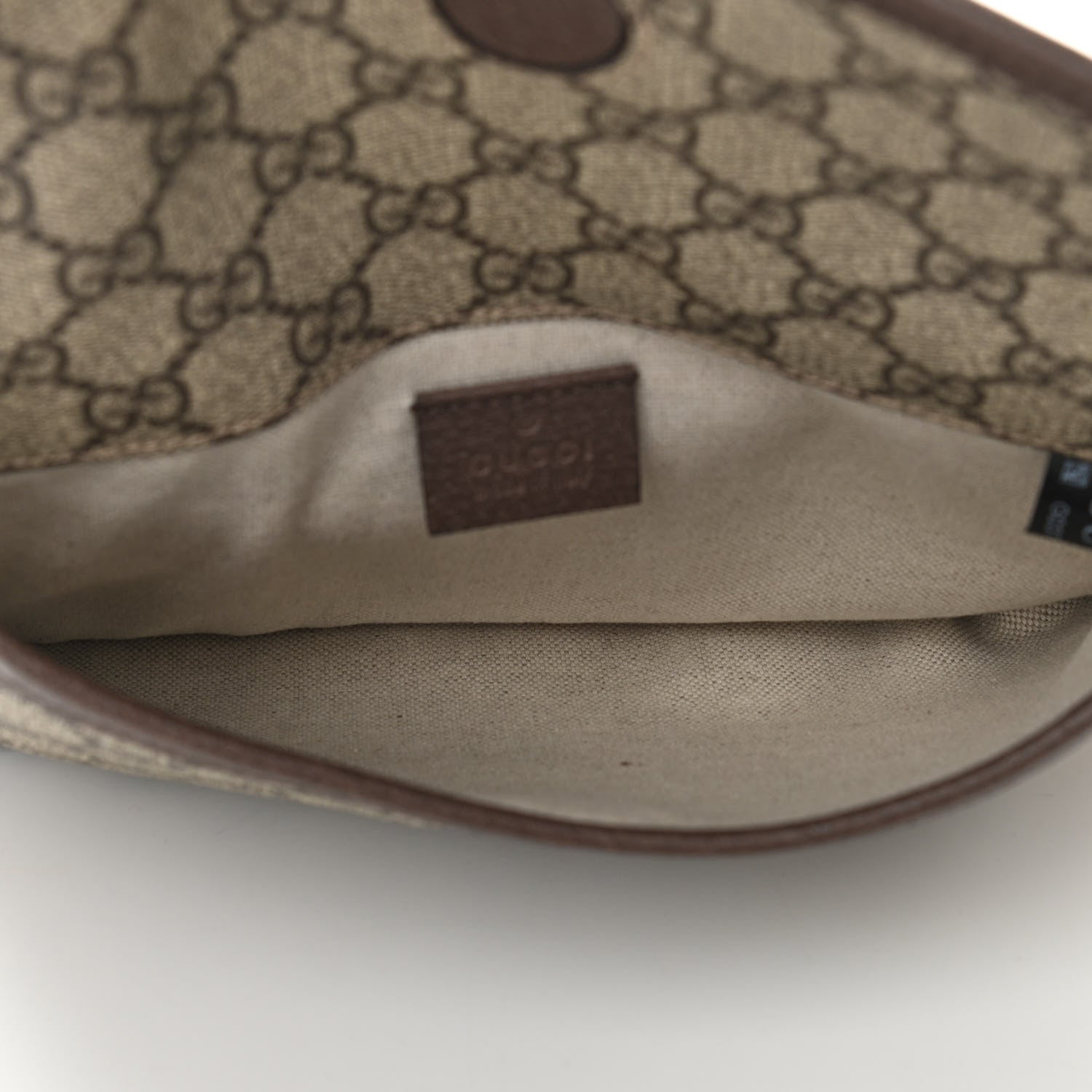 Gucci GG Supreme Monogram Neo Vintage Web Belt Bag Brown 5 of 11