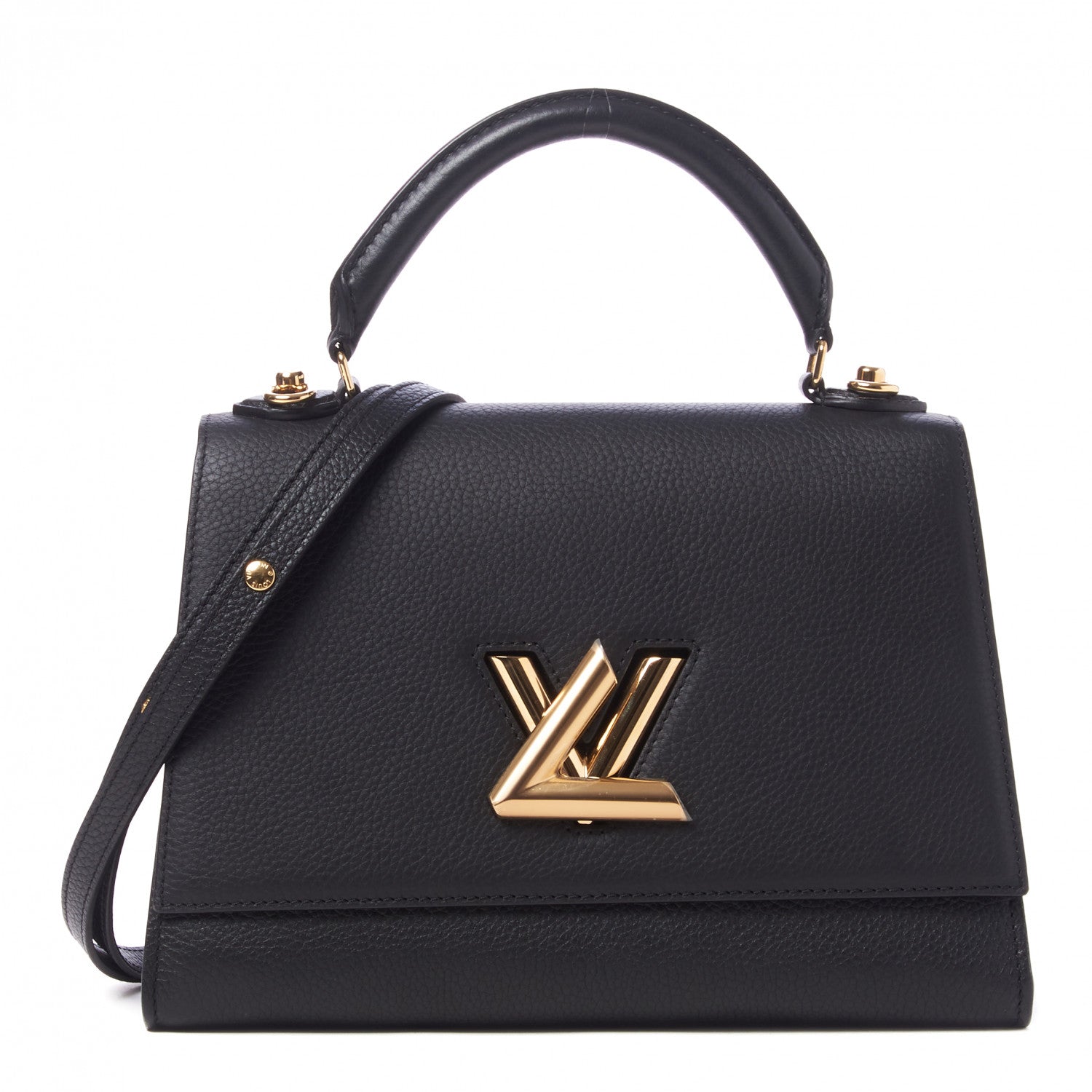 Louis Vuitton Taurillon Twist One Handle MM Black 1 of 8