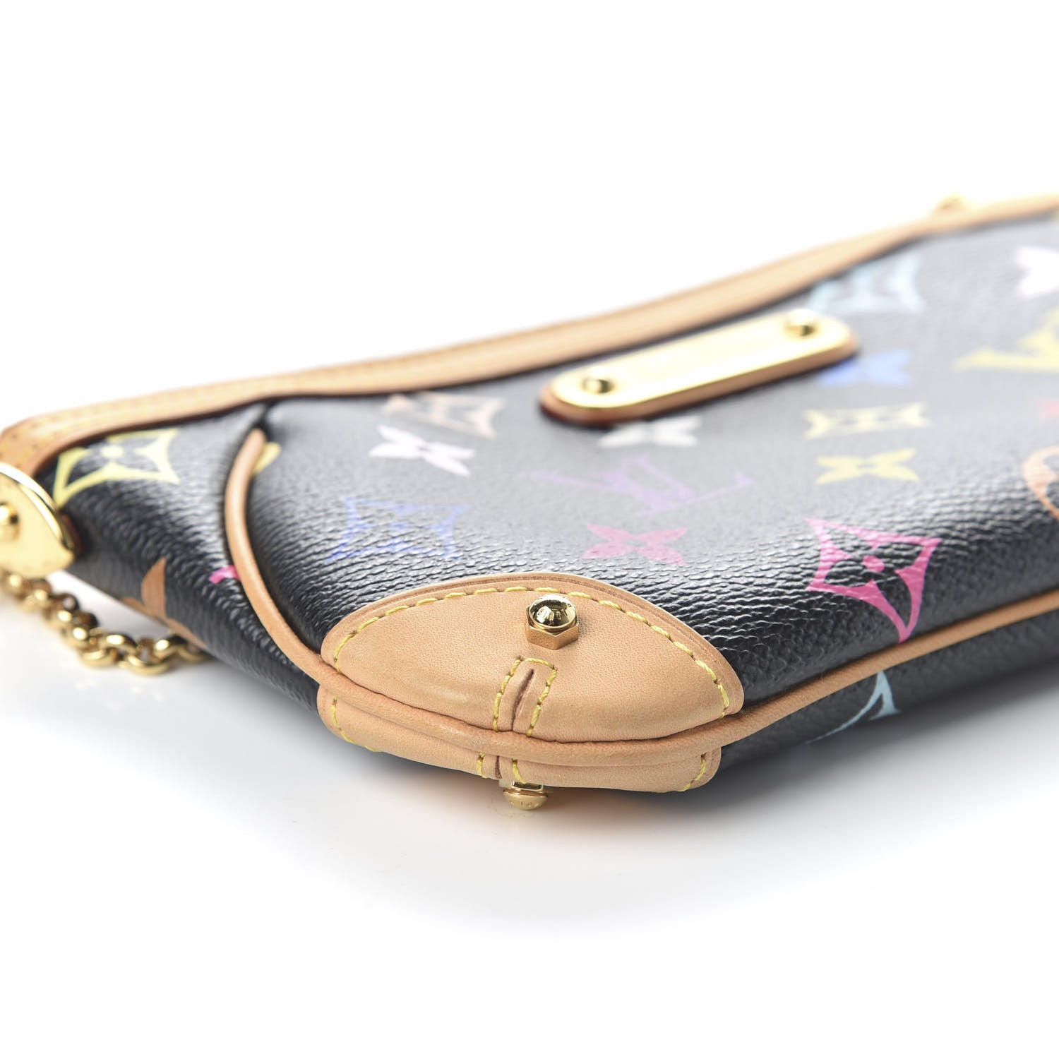 Louis Vuitton Monogram Multicolor Pochette Milla MM Black 6 of 10