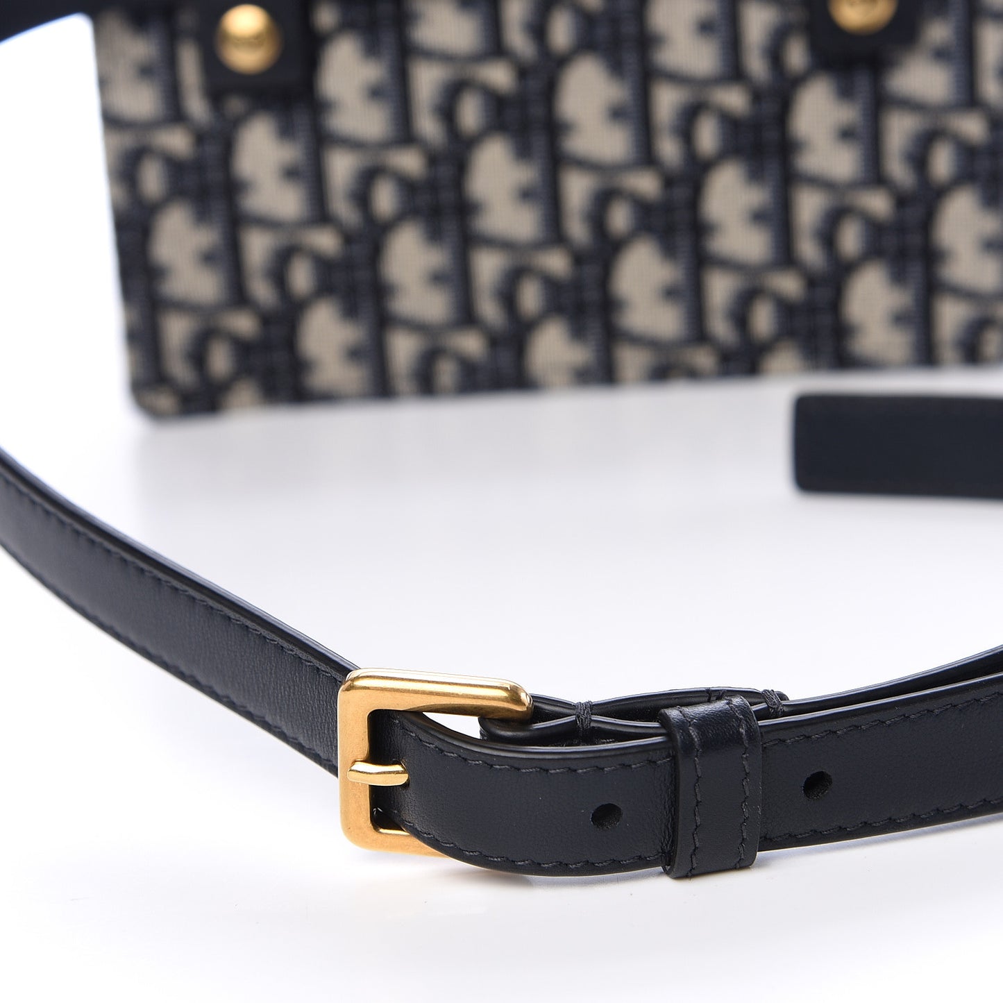 Oblique Saddle Belt Bag Blue