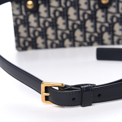 Christian Dior Oblique Saddle Belt Bag Blue 12 of 13