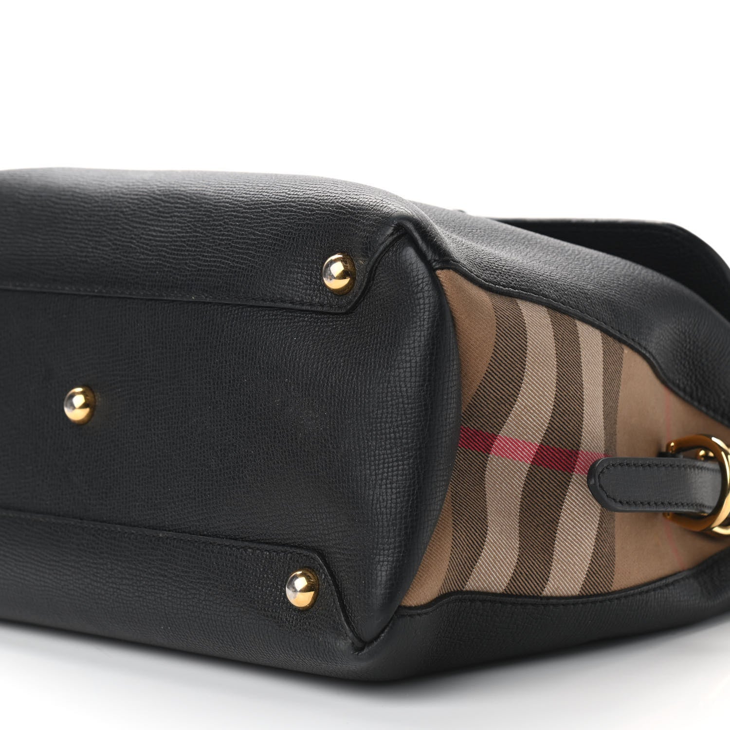 Burberry Derby Calfskin House Check Medium Camberley Black 6 of 12