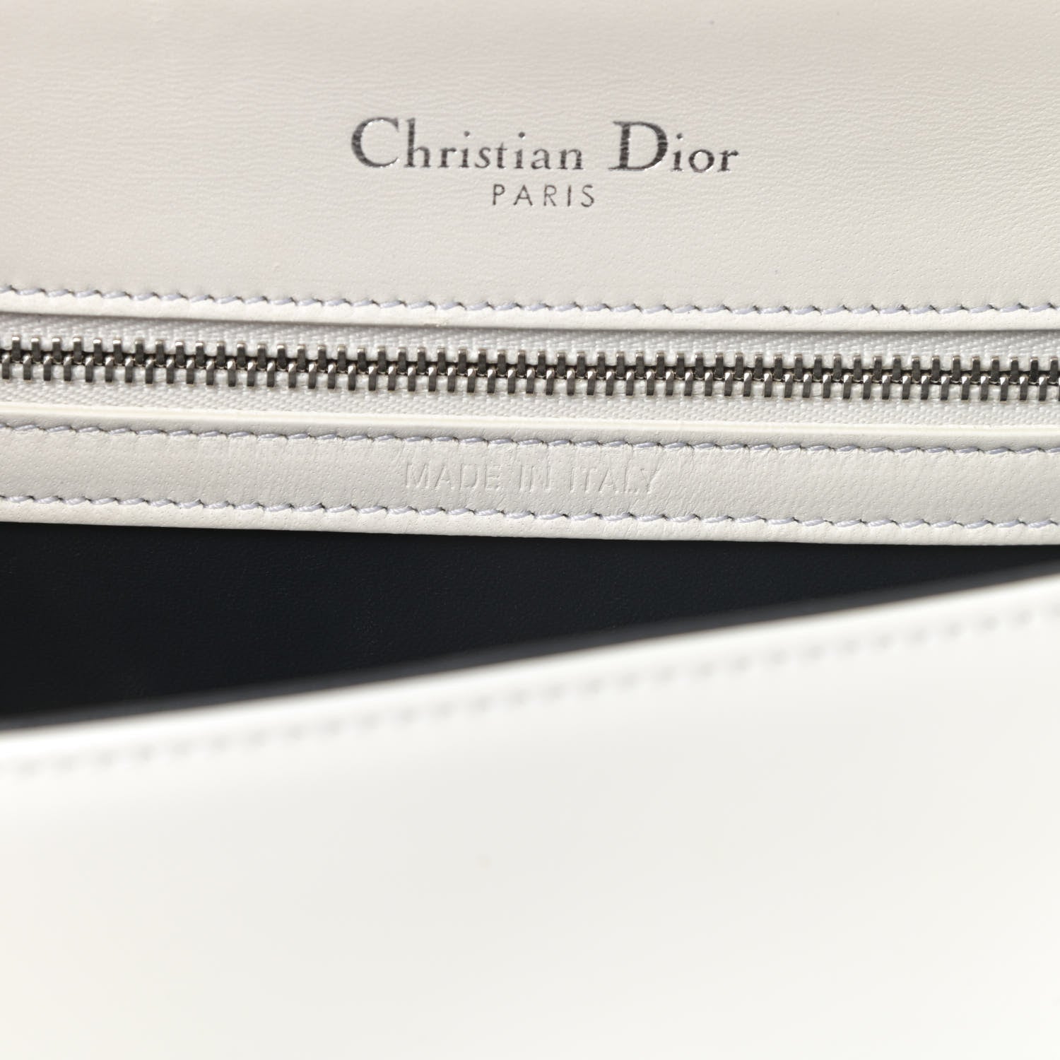 Christian Dior Patent Micro-Cannage Small Diorama Flap Bag White 7 of 16