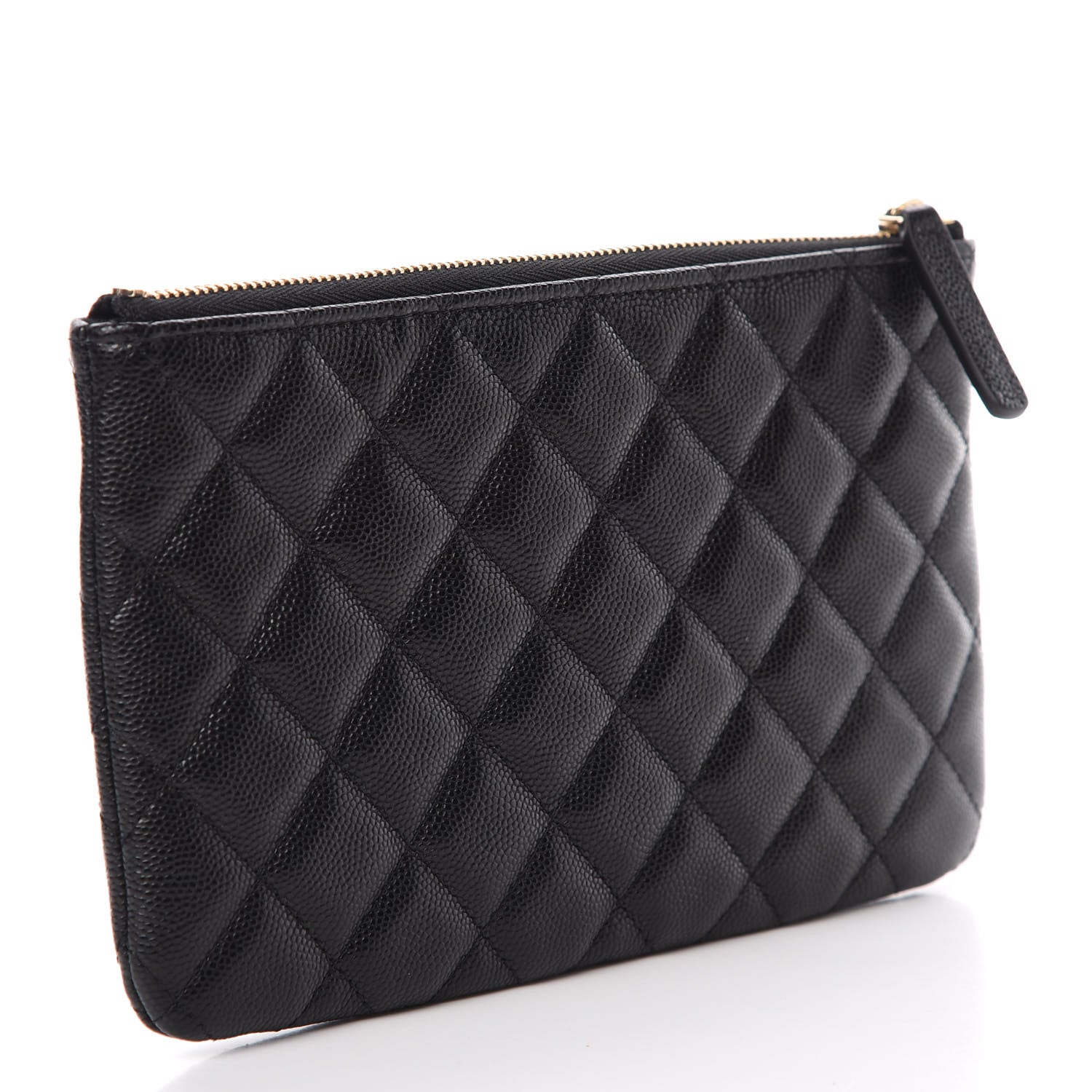 Chanel Caviar Quilted French New Wave Small CC Pouch Black 3 of 8