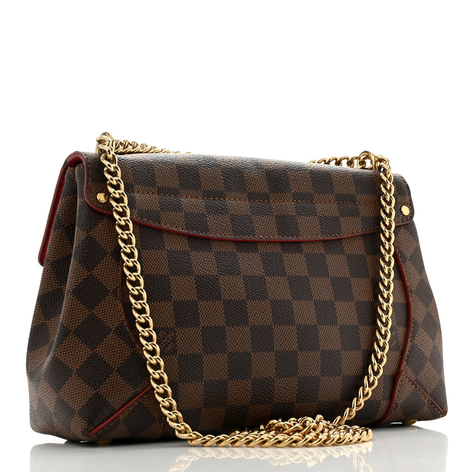 Louis Vuitton Damier Ebene Caissa Clutch Cherry 3 of 14