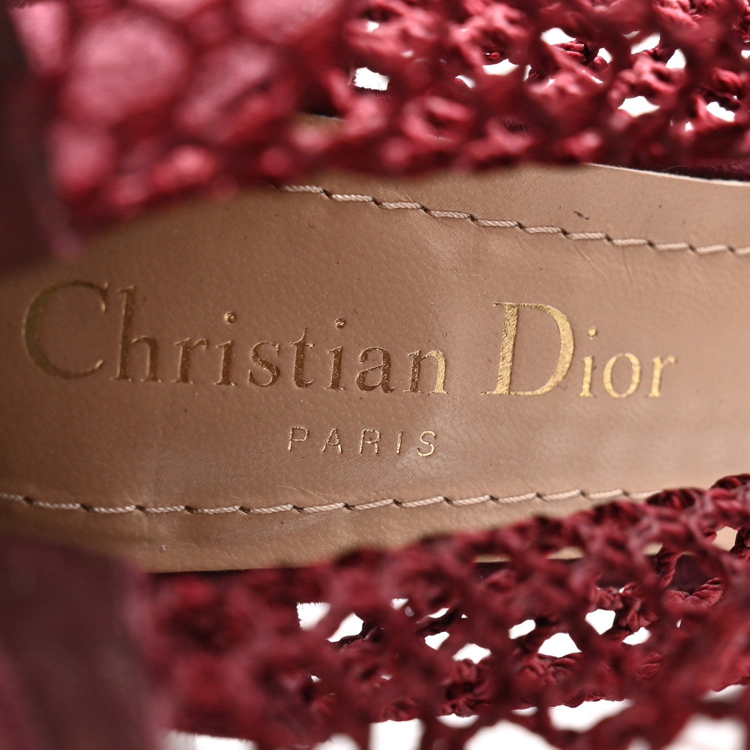 Christian Dior Suede Resille Naughtily-D 30mm Ankle Boots 35.5 Rouge Noir 6 of 9