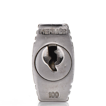 Hermes Palladium Cadena Lock and Key Set 2 of 4