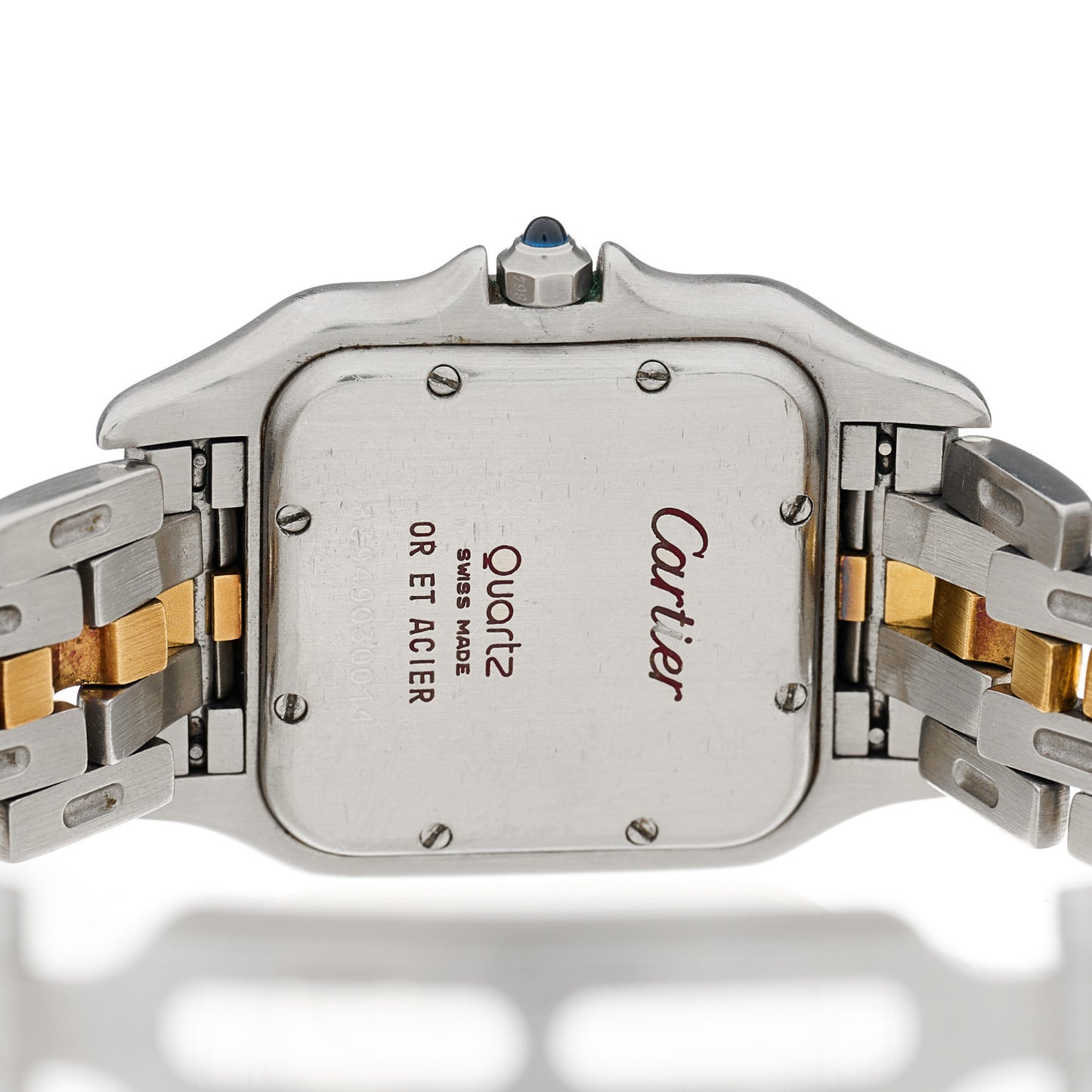Stainless Steel 18K Yellow Gold 27mm Panthere Quartz Watch