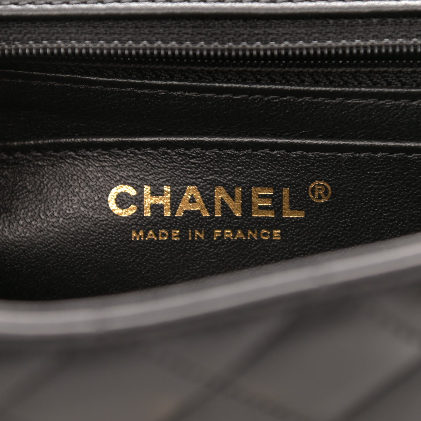 Lambskin Quilted Mini Coco Charms Rectangular Flap Black