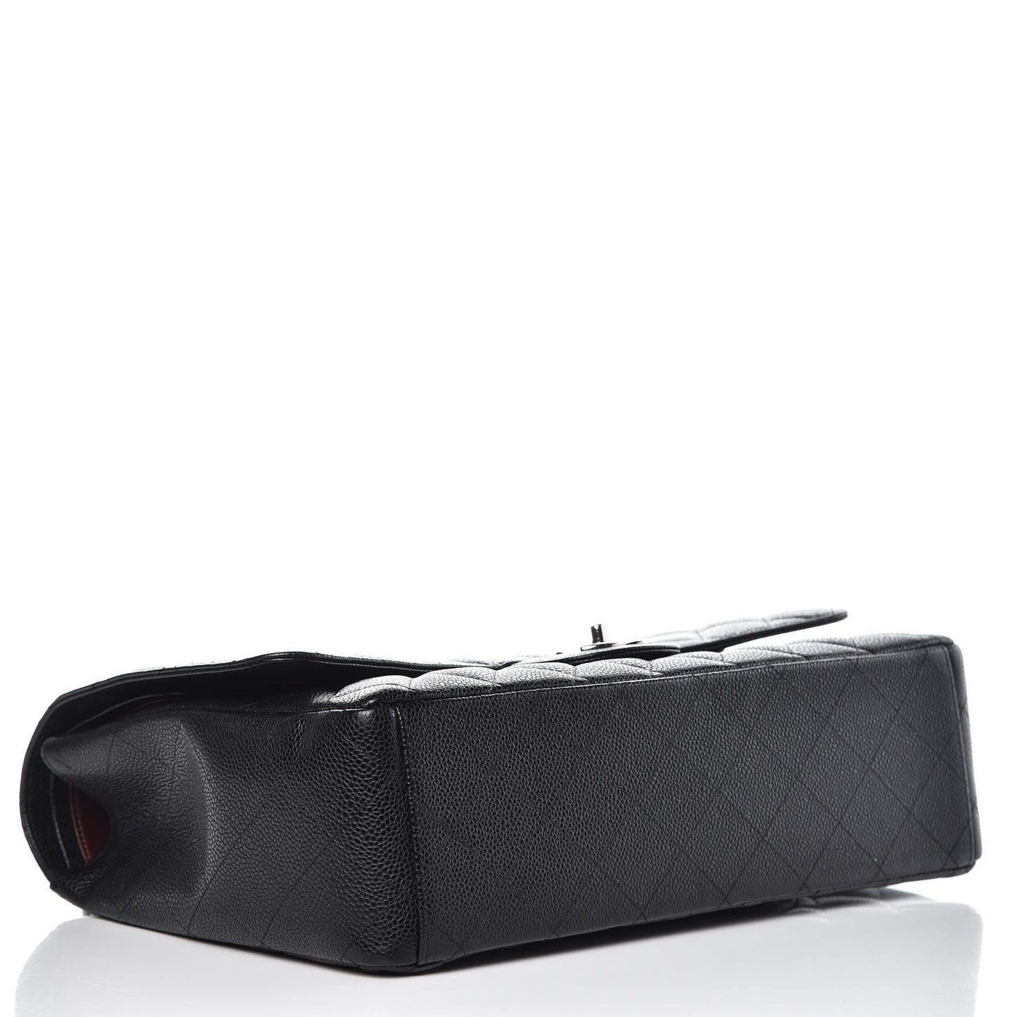 Caviar Quilted Maxi Double Flap Black