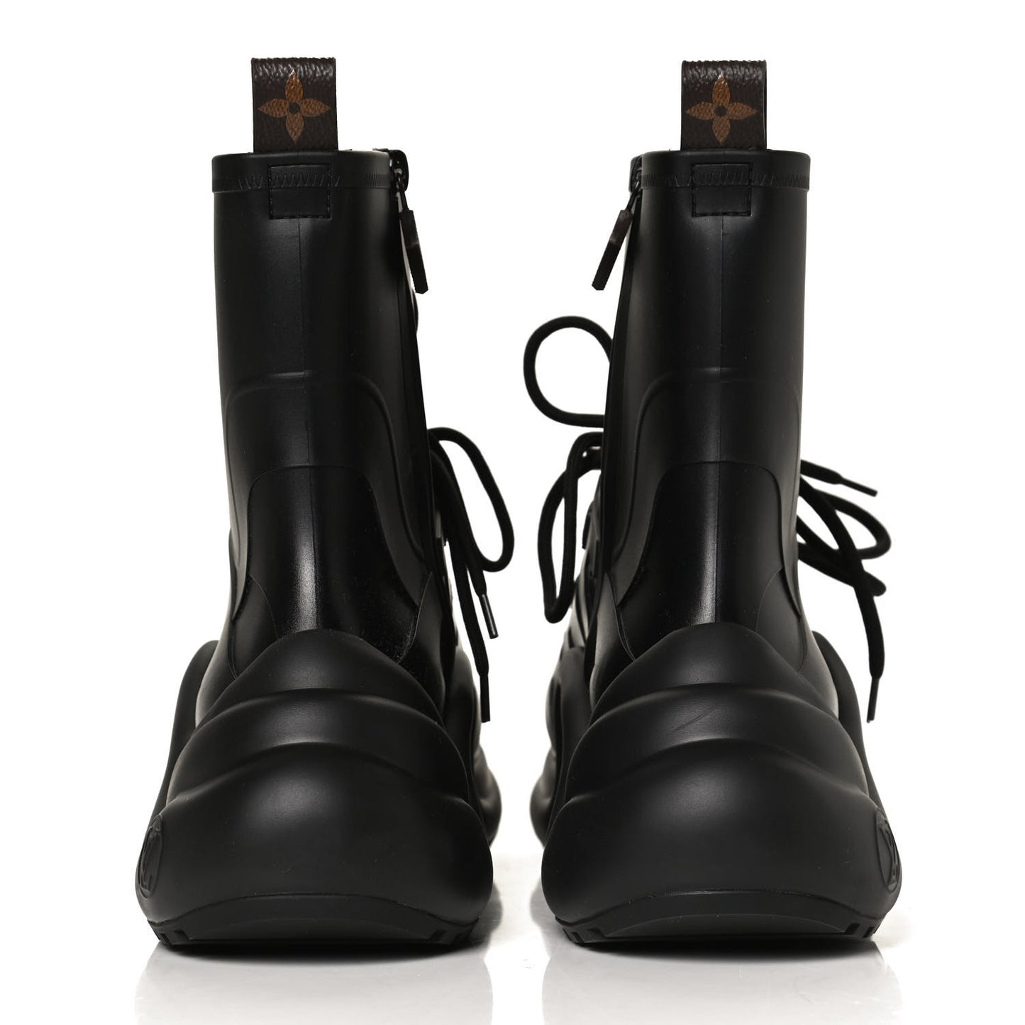 Mat Rubber Monogram LV Archlight Sneaker Boots 39 Black