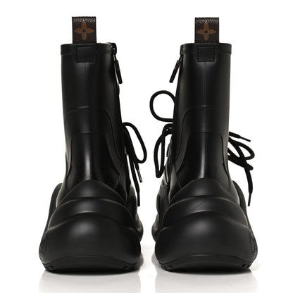 Louis Vuitton Mat Rubber Monogram LV Archlight Sneaker Boots 39 Black 6 of 10