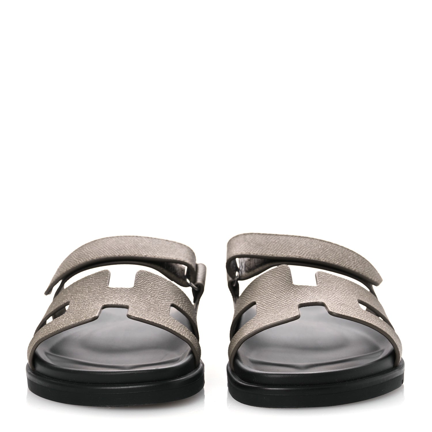 Hermes Epsom Womens Chypre Sandals 39 Etoupe 3 of 10