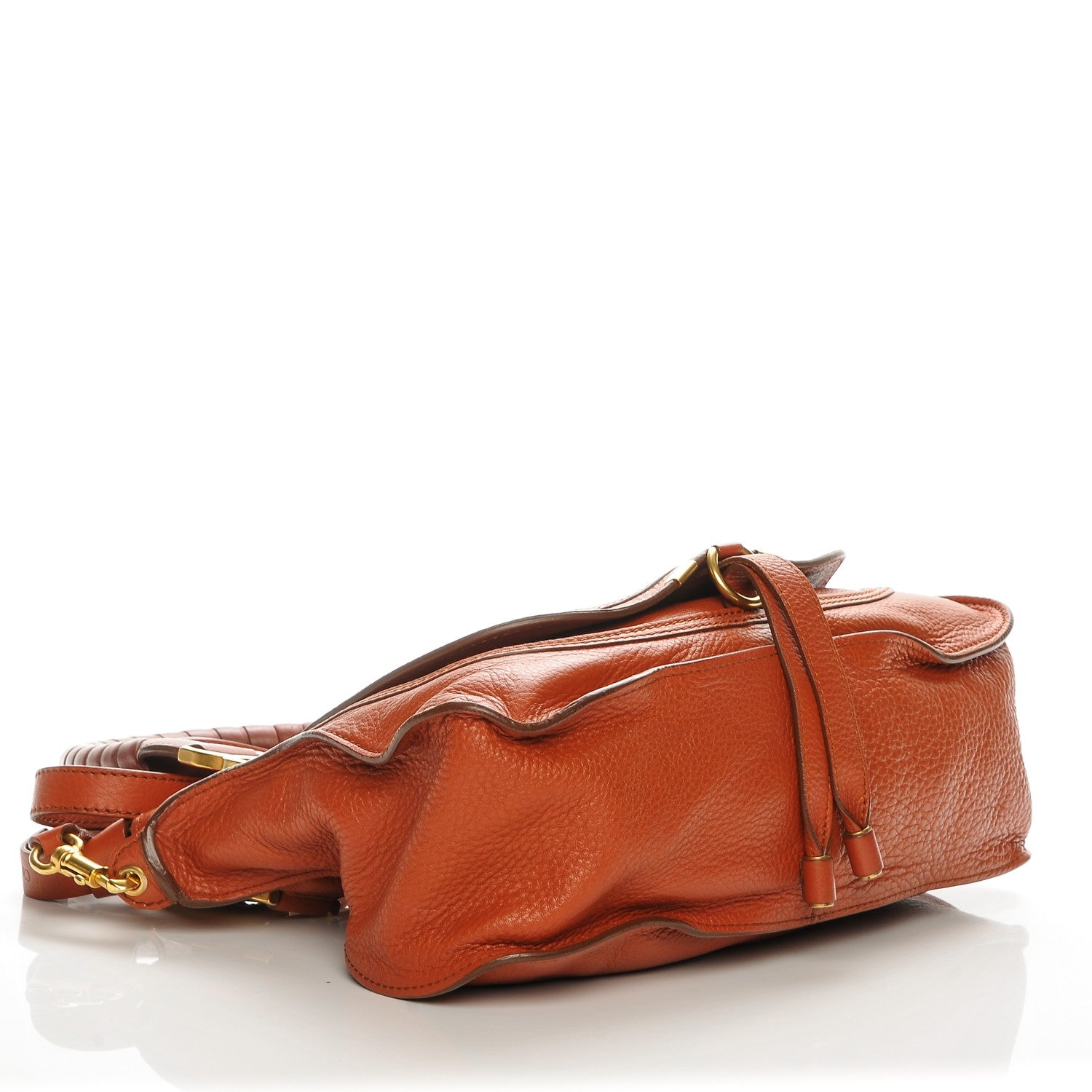 Chloe Calfskin Medium Marcie Satchel Red Bush 4 of 6