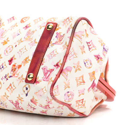 Louis Vuitton Watercolor Aquarelle Frame Speedy White 10 of 12