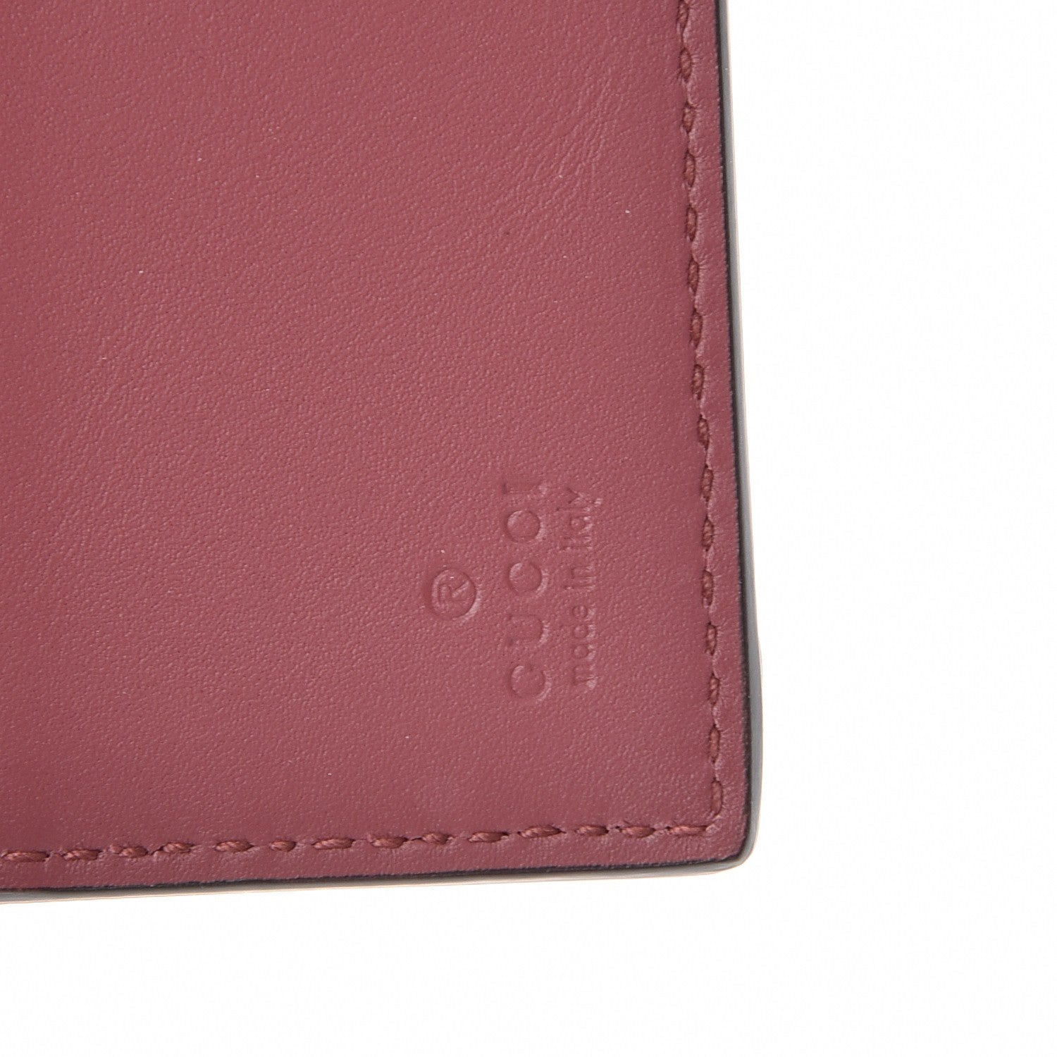 Gucci GG Supreme Monogram Blooms Passport Case Beige Multicolor Dry Rose 6 of 8