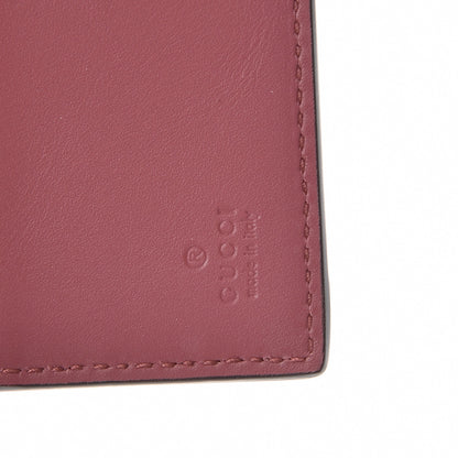 Gucci GG Supreme Monogram Blooms Passport Case Beige Multicolor Dry Rose 6 of 8