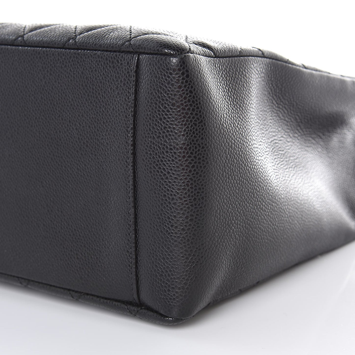 Caviar Quilted Grand Shopping Tote GST Black