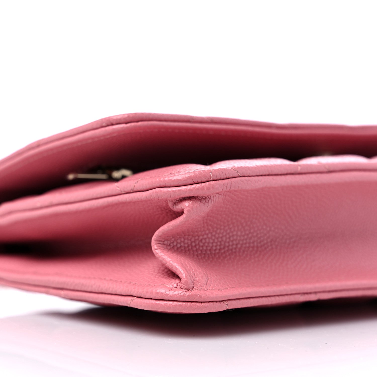 Chanel Caviar Quilted Wallet On Chain WOC Dark Pink 9 of 11