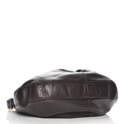 Burberry Calfskin Malika Hobo Dark Brown 4 of 12