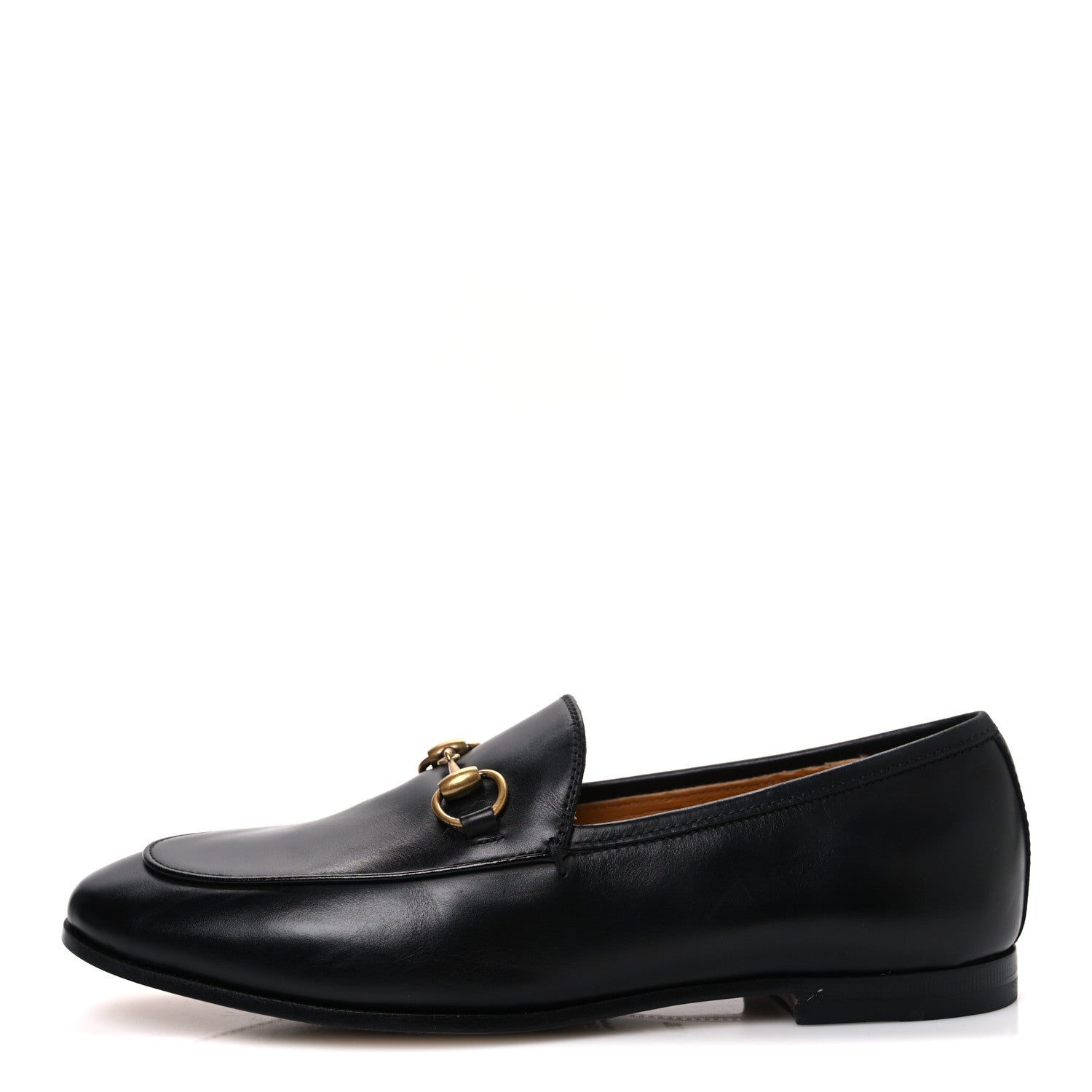 Gucci Calfskin Womens Jordaan Loafers 35.5 Black 1 of 11
