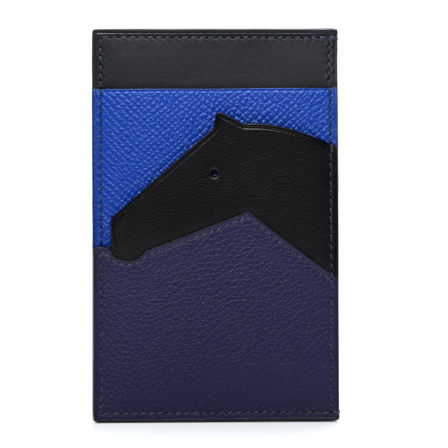 Epsom Evercalf Evercolor Sombrero Les Petits Chevaux Card Holder Bleu Encre Indigo Bleu Royal Bleu Obscur